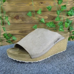 Papillio Women's Slide Beige Suede Sz 7 Medium Gently Used 2025 - Picture 1 of 6