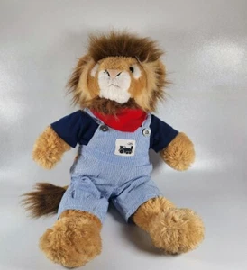 BABW St. Louis Zoo Exclusive Lion Stuffed Animal Plush Bib Ovealls Kerchife - Picture 1 of 12