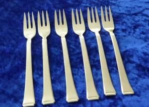 WMF 2500 Bauhaus 6 tenedores para pasteles - años 90 vers. aprox. 15,5 cm - Art. 1627/05,25 - Imagen 1 de 5