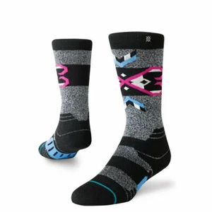 Stance Kids Grey OTC Wool Cushion Nordic Maze Snow Ski Performance Socks M 11-1 - Picture 1 of 1