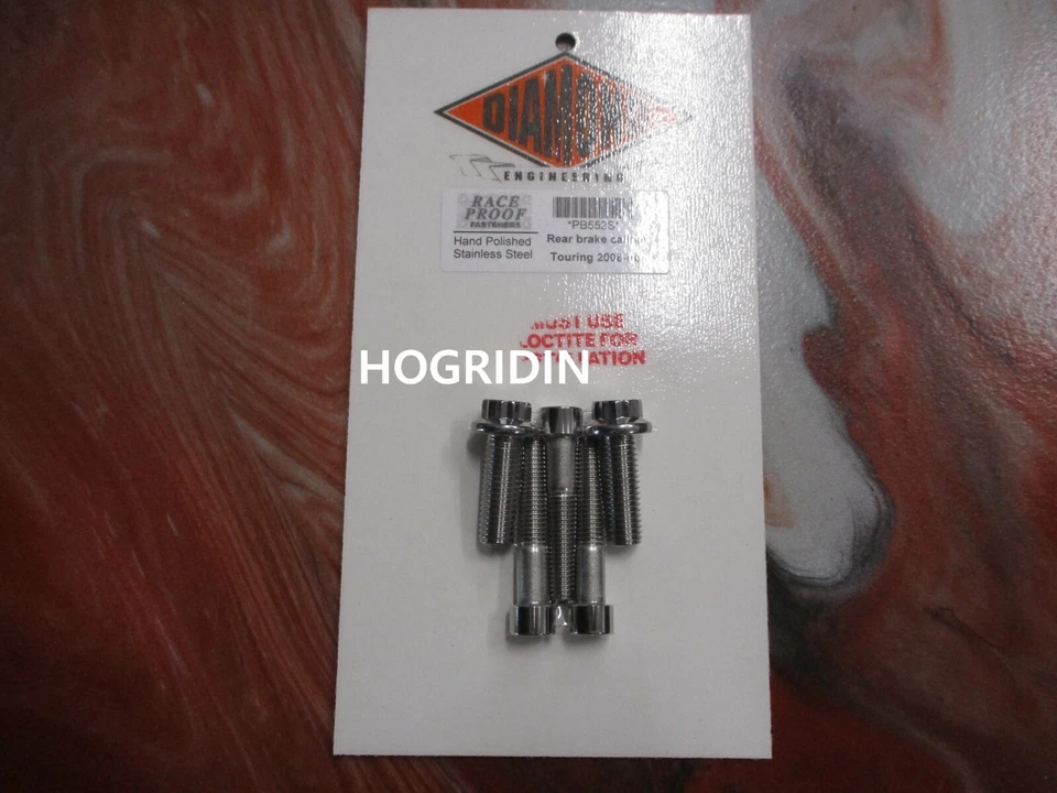 Pinza de freno trasera Diamond Engineering 12 puntos inoxidable 08-22 Harley Touring Foto 1 de 1