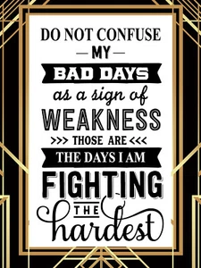 Bad Days inspirational quotation metal plaques signs poster image - Picture 1 of 2
