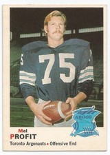 1970 OPC CFL MEL PROFIT TORONTO ARGONAUTS #10 (UCLA BRUINS PAC 12) NRMT/MINT