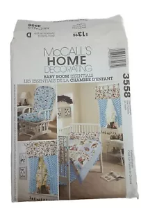 McCalls 3558 Baby Room Essentials Sewing Pattern New - Picture 1 of 5