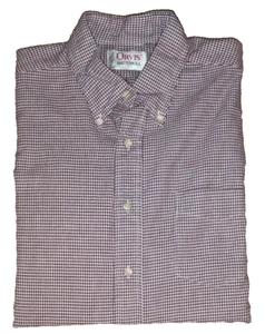 Orvis Battenkill Men Long Sleeve Burgundy & white Plaid Button Up Shirt Size L - Bild 1 von 4