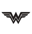 Wonder Woman Superhero Vinyl Die Cut Car Decal Sticker  7” white - FREE SHIPPING