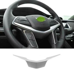 For Cadillac XT5 2017-2022 Matte Silver Steering Wheel U Type Cover Trim 1PCS - Imagen 1 de 6