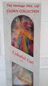 "Muñeca de 16"" colorida porcelana Carl D-45 colección payaso vintage limitada The Heritage Mint, Ltd." - Imagen 1 de 6