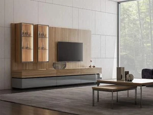 Luxus Komplett Wohnwand Braun Möbel Designer Set Einrichtung TV-Ständer Modern - Bild 1 von 3