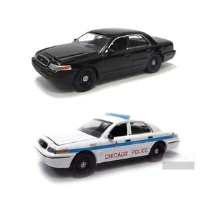 Greenlight 1:64 Ford Crown Victoria CV Chicago Coche de Policía Aleación Modelo Colección - Imagen 1 de 9