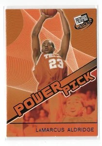 2006 Presseausweis Power Picks LaMarcus Aldridge #G34 Rookie Insert Texas Longhorns - Bild 1 von 2