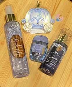 4pc. Bath Body Works Disney Princess CINDERELLA w/Sani Holder & Shimmer Mist HTF - Picture 1 of 8