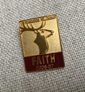 BPOE Fundación Elks Fellowship Faith 2006-2007 Sombrero Solapa Pinback - Imagen 1 de 2
