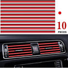 10 Car Interior Air Conditioner Air Outlet Decoration Stripes Cover Accessories