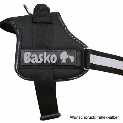 Klettlogo reflektierend Klettsticker WUNSCHTEXT + WUNSCHMOTIV Trixie 1 Stück - Bild 1 von 4