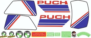 STAR SAM® KIT STICKERS PUCH CONDOR MD RED CLASSIC MOTORBIKE STICKERS - Picture 1 of 1