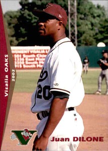 2002 Visalia Oaks Grandstand #10 Juan Dilone Dominican Republic DR Baseball Card