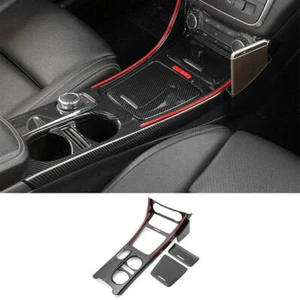 Central Console Gear Shift Panel Decor For Benz GLA CLA 2013-19 ABS Carbon Fiber - Bild 1 von 10