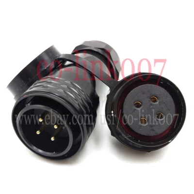 WEIPU SA28 25A 500V 4Pin Waterproof Avition Connector,Industrial Power Connector - Image 1 of 4