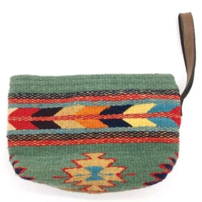 MZ Fairtrade Wool Handwoven Clutch Bag Purse Boho Aztec Handmade Mexico - Image 1 of 4