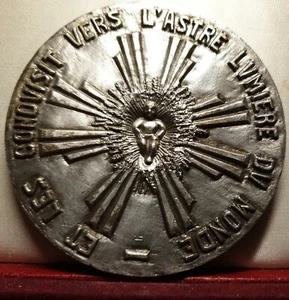 1966 Natale Gesù bambino 81mm medaglia d'arte rara - Foto 1 di 2