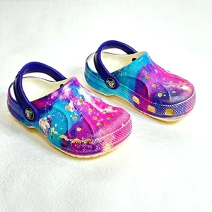 Crocs Kids Size 8 Toddler Tie Dye Clog Multicolor - Picture 1 of 12