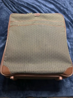 Hartmann Tweed & Leather Rolling Wheeled Upright Luggage Suitcase 22" Expandable - Image 1 of 2