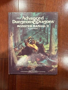 Advanced Dungeons & Dragons Monster Manual II 2 1983 TSR Gary Gygax Book D&D RPG - Picture 1 of 4