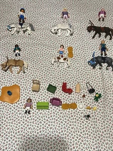 Playmobil Horses Lot Dapple Grey Appaloosa Palomino Riders Pony Farm Tack Set - Picture 1 of 24