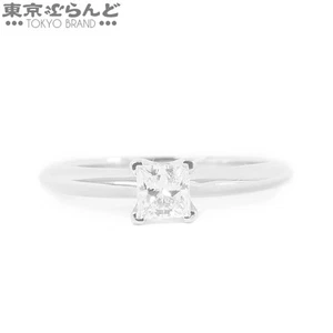 TIFFANY & Co. Lucida Ring Diamond Pt950 US#4.75~5 P0040423 - Picture 1 of 8