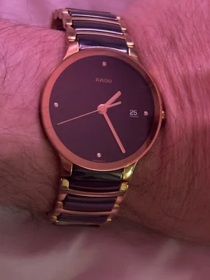 Reloj Hombre Rado Centrix Diamante Cerámica Foto 1 de 4