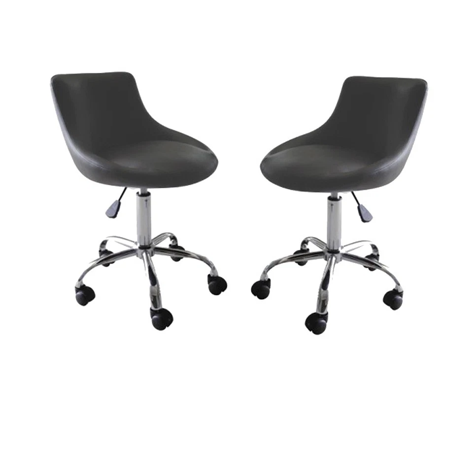 ROLLING ADJUSTABLE SWIVEL STOOL - CHAIR W/WHEELS -MASSAGE/TATTOO- MARS-SET OF 2 - Image 1 of 1