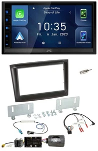 JVC DAB Bluetooth Lenkrad USB 2DIN Autoradio für Fiat Doblo ab 2015 schwarz - Bild 1 von 12