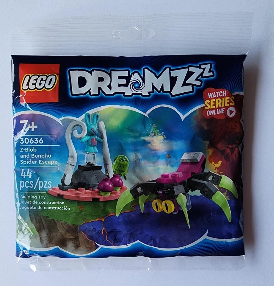 LEGO 30636 Dreamzzz Z-BLOB и BUNCHU SPIDER ESCAPE ПОЛИЭТИЛЕНОВЫЙ ПАКЕТ совершенно новый - Изображение 1 из 1