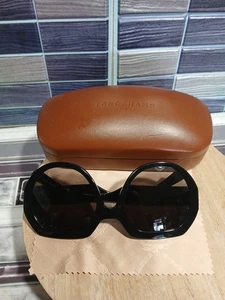 Longchamp Sonnenbrille schwarz LO655s 55-20 übergroßes Gestell 140 mm - Bild 1 von 12