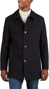 Cole Haan Signature Wool Blend Button-up Car Coat, Size M, Charcoal, MSRP $295 - Picture 1 of 2