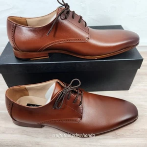 New In Box Frederico Leone Tuxedo Shoes "Hudson" Tan Men's 11.5 ~ Pair #1 Of 3 - Picture 1 of 9