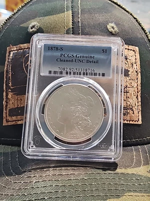 1878 S Morgan Silver Dollar PCGS Genuine Cleaned-UNC Detail #26 - Image 1 of 4