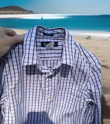 Crewcuts J. Camisa Crew Thompson Púrpura Botón a Cuadros LS 100% Algodón Niños Talla 12 Foto 1 de 4