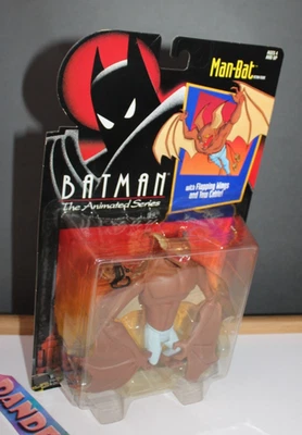 Batman Animated Series Man-Bat With Flappy Wings + Cable 1992 Kenner Toy Sealed - Image 1 of 4