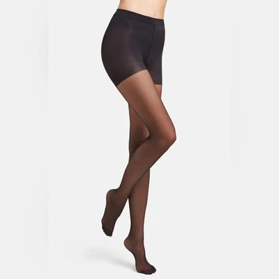 Черные колготки Wolford Individual 10 Control Top размер средний НОВЫЕ - Изображение 1 из 4