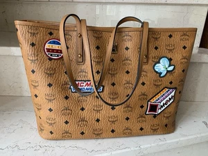 MCM Shopper  Anya Victory Patch Visetos Cognac (selten) NEU mit Etikett!!! - Bild 1 von 24