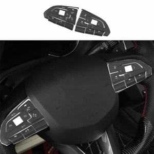 Steering Wheel Button Decoration Black Aluminum Fit For Cadillac CT4 2020-2021 - Picture 1 of 4