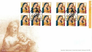 (43767) GB FDC Christmas 2nd Booklet Christmas Common Oxford 2013 - Picture 1 of 1