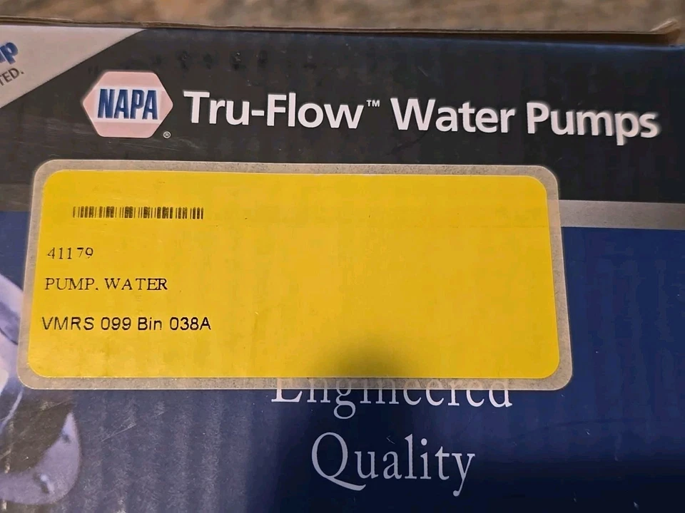NAPA Engine Water Pump-Water Pump(Standard) 41179 - Image 1 of 2
