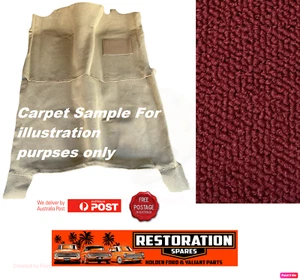 FRONT & REAR MOULDED DARK RED LOOP CARPET FITS DUEL CAB HILUX 1998-04 TOYOTA - Picture 1 of 3