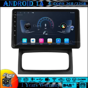 9"Android 14 Autoradio Carplay DAB GPS SATNavi Stereo For Renault Clio 2000-2012 - Picture 1 of 14