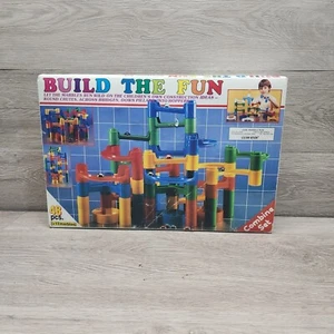 Vtg Lillian Vernon Marble Run Combine + Add-On Set 58 pcs #3506 PM-808 Toto Toys - Picture 1 of 2