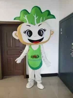 Cartoon vegetable Mascot Costume Cosplay Party Dress Clothing Halloween Adult - Image 1 of 4