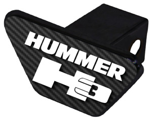 HUMMER H3 CARBON FIBER BLACK METAL HITCH COVER 